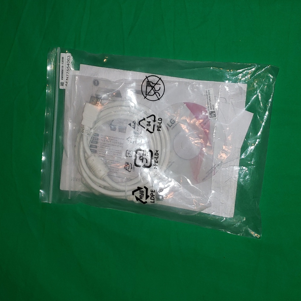 LG Monitor Manuals Software CD and Pro HDMI Cable New